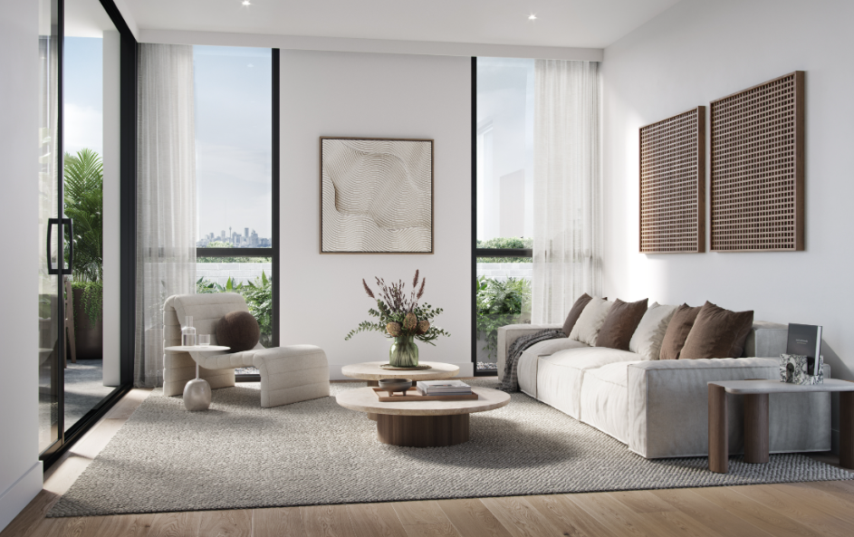 Open living interior